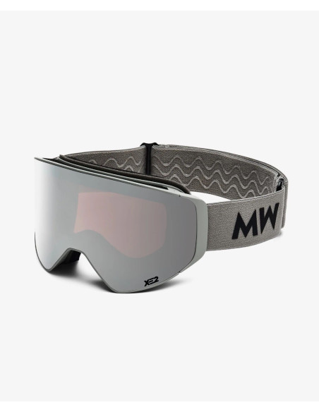 MESSYWEEKEND CLEAR XE2 LIGHT GREY SILVER MIRRORED