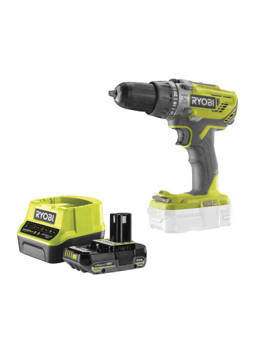 RYOBI BORE-/SKRUEMASKINE/SLAG 18V ONE+ INKL. BATTERI & LADER