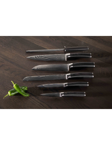 BYGAARD DAMASCUS KNIVE 5 STK