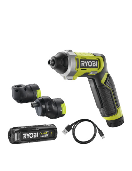 RYOBI SKRUEMASKINESÆT 4V USB LITHIUM
